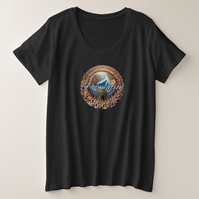 Women's Plus-Size Basic T-Shirt (Design Front)