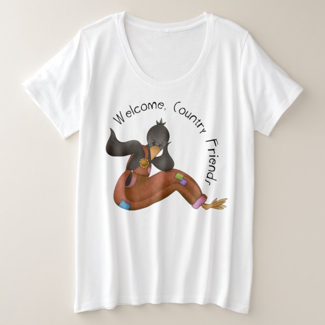 Women's Plus-Size Basic T-Shirt (Design Front)
