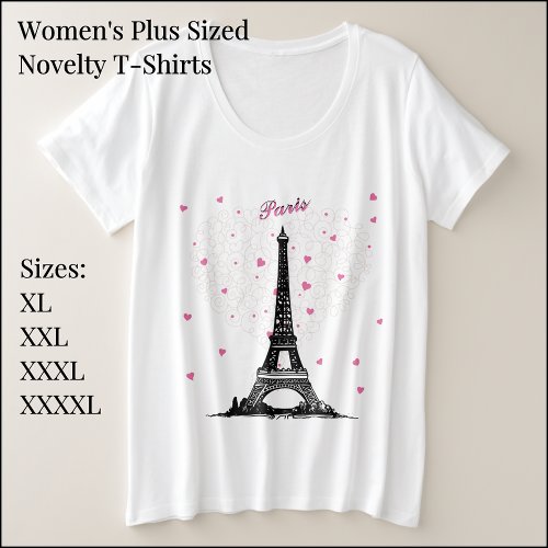 Womens Plus Size Paris Basic T_Shirt