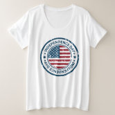 Women's plus size 4th of july shirts 2025