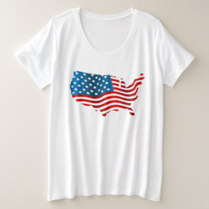 Women's Plus Size T-Shirt-July 4th T-Shirt
