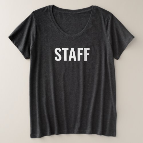 Womens Plus Size T_Shirts Staff Crew Team Member