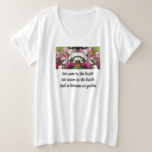 Womens Plus Size Tee And In Between We Garden