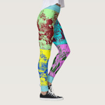 Women's Pop Art Custom Cow Leggings.