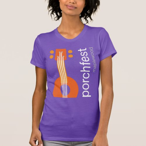 Womens Porchfest Purple T_Shirt