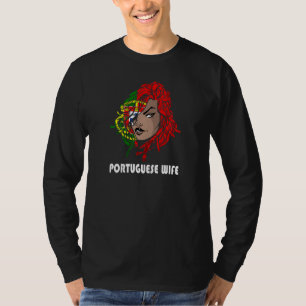 Womens Portuguese Wife Portugal Portuguese Roots P T-Shirt