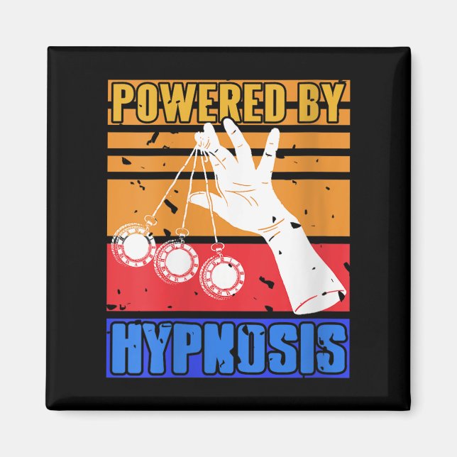 Womens Powered By Hypnosis Mind Control Humor For  Magnet (Front)