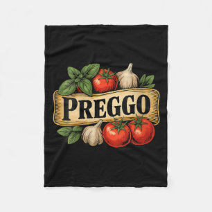 Womens Preggo Costume Pregnancy Announcement Prego Fleece Blanket