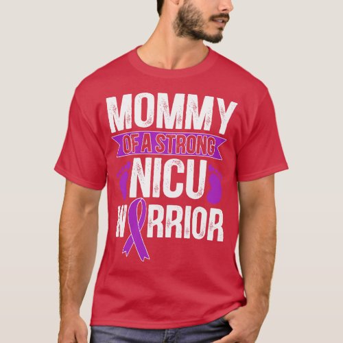 Womens Prematurity Awareness Mommy Nicu Warrior Pr T_Shirt