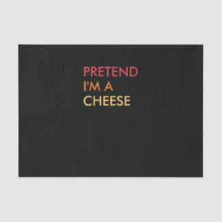 Womens Pretend Im A Cheese Lazy Halloween Party Tissue Paper