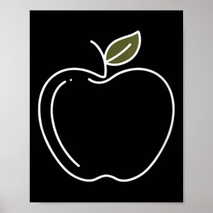 Womens Pretend Im An Apple Halloween Costume Funny Poster