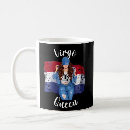 Womens Pretty Paraguayan Virgo Queen Birthday Flag Coffee Mug