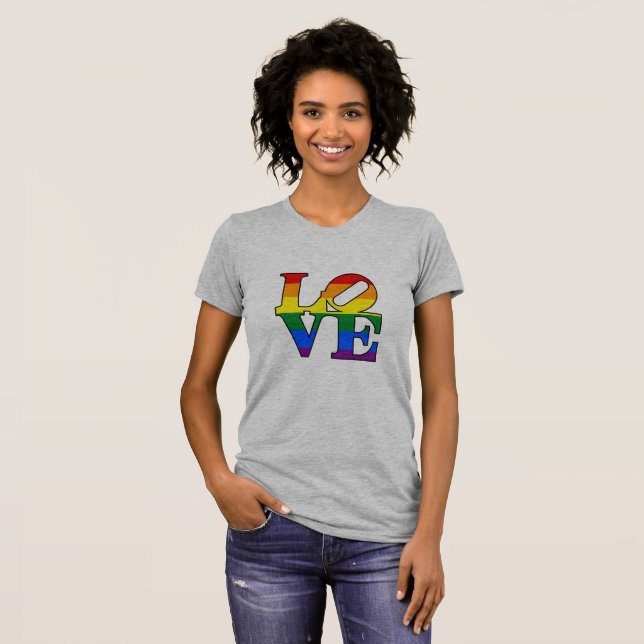 Womens Pride Love T-Shirt (Front Full)