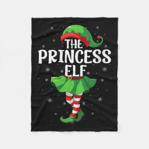 Womens Princess Elf Christmas Girls Women Elf Squa Fleece Blanket