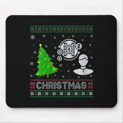 Womens Producer Xmas Tree Lighting Ugly Christmas  Mouse Pad