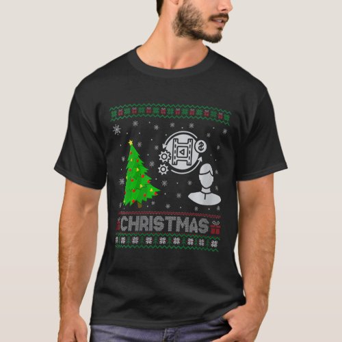 Womens Producer Xmas Tree Lighting Ugly Christmas  T_Shirt