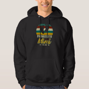 Womens Promoted Mimi 2022 Vintage 1st Time Mother Hoodie