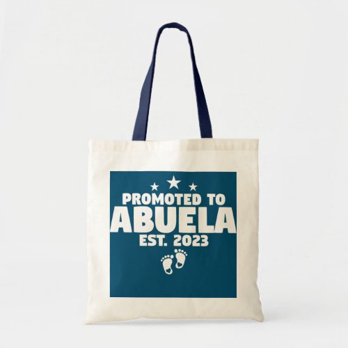 Womens Promoted To Abuela 2023 Spanish Tote Bag