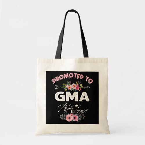 Womens Promoted To Gma Again 2023 Floral Mothers Tote Bag
