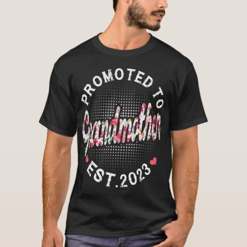 Womens Promoted To Grandmother 2023 Cute New Mom M T_Shirt