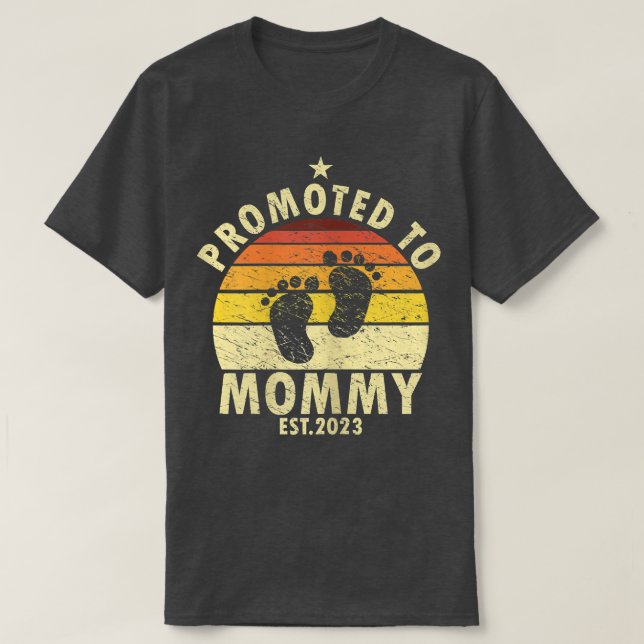 Womens Promoted To Mommy 2023 Soon To Be Mommy 202 T-Shirt (Design Front)