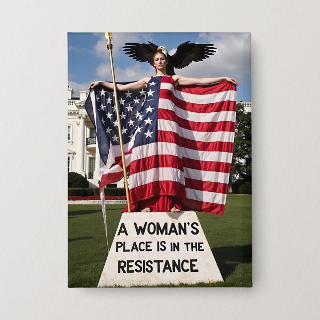 Women's Protest political Button (Front)