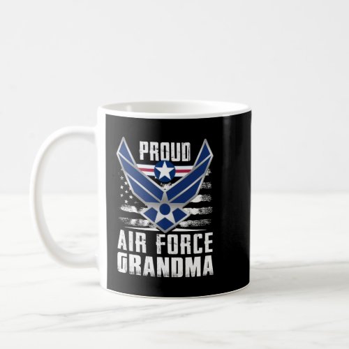 Womens Proud Air Force Grandma US Air Force Milita Coffee Mug