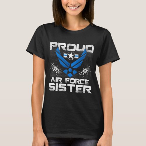 Womens Proud Air Force Sister Shirt US Air Force M