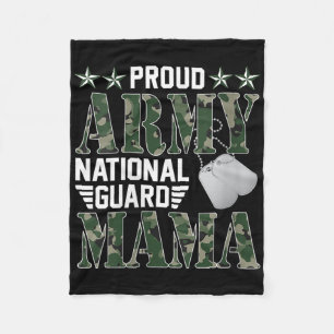 Womens Proud Army National Guard Mama Military Fam Fleece Blanket