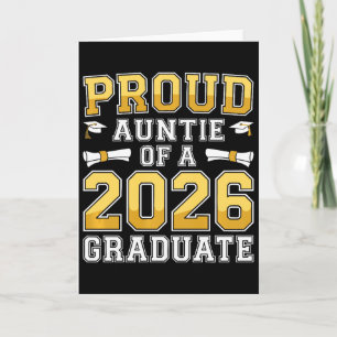 Womens Proud Auntie Of A 2026 Graduate Shirt Cl 20 Card
