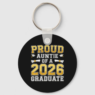 Womens Proud Auntie Of A 2026 Graduate Shirt Cl 20 Keychain