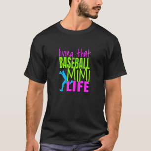 Womens Proud Baseball Mimi Grandmother Sports T-Shirt