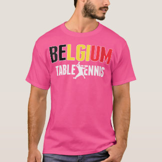 Womens Proud Belgium Table Tennis Lovers Jersey - T-Shirt
