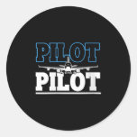 Womens Proud Commercial Airline Lot Airplane Caree Classic Round Sticker
