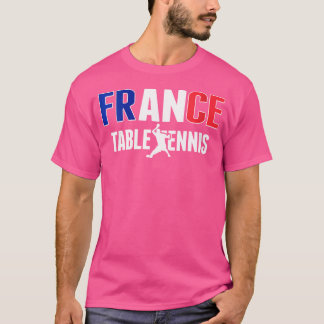 Womens Proud France Table Tennis Lovers Jersey - F T-Shirt