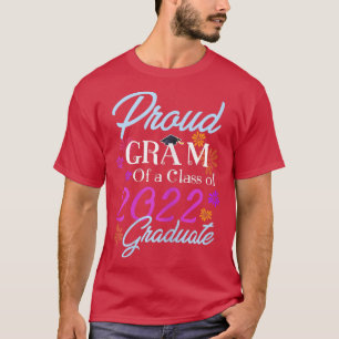 Womens Proud Gram of a Class of 2022 Graduate Seni T-Shirt