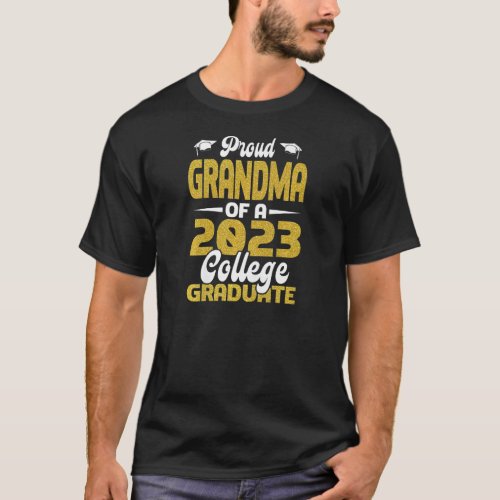 Womens Proud grandma Of 2023 College Graduate  Gra T_Shirt