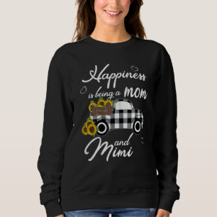 Womens Proud Mom And Mimi Sunflower Grandma Cute C Sweatshirt