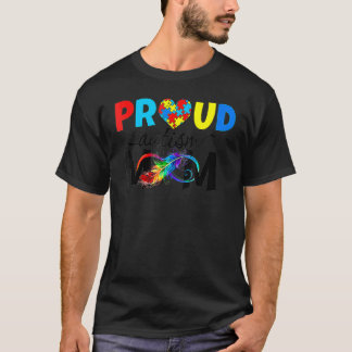 Womens Proud Mom Autism Awareness Family T-Shirt