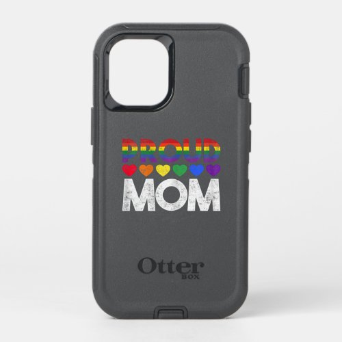 Womens Proud Mom Lgbt OtterBox Defender iPhone 12 Mini Case