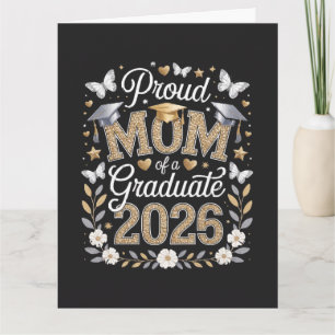 Womens Proud mom of a 2026 Graduate Card