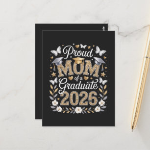 Womens Proud mom of a 2026 Graduate Postcard