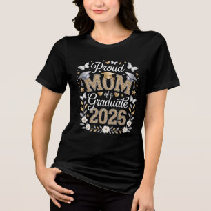 Womens Proud mom of a 2026 Graduate Tri-Blend Shirt
