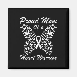 Womens Proud Mom Of A Heart Warrior Heart Disease Magnet