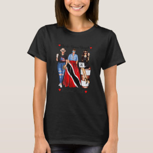 Womens Proud Puerto Rican Trinidad Roots Born Trin T-Shirt
