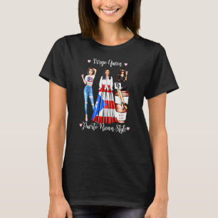 Womens Puerto Rican Style Virgo Queen Zodiac Women T-Shirt