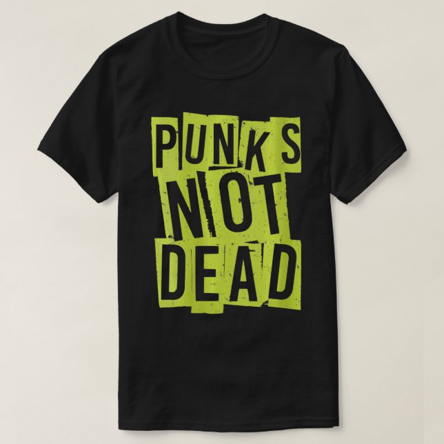 Womens Punk's Not Dead  Punk Is Not Dead  Guitar R T-Shirt (Design Front)