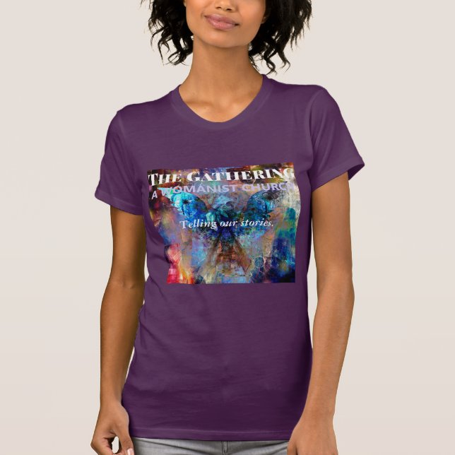 Women's Purple Telling Our Stories T-shirt (Front)