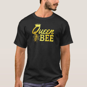 Womens Queen Bee Beekeeper Beekeeping Vintage Cute T-Shirt
