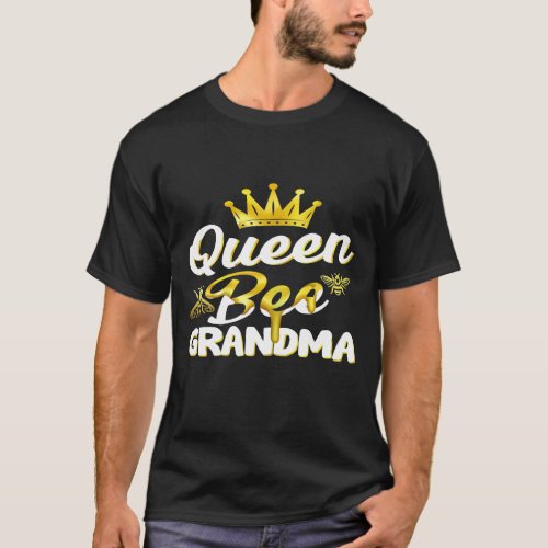 Womens Queen Bee Grandma   Bee 1 T_Shirt